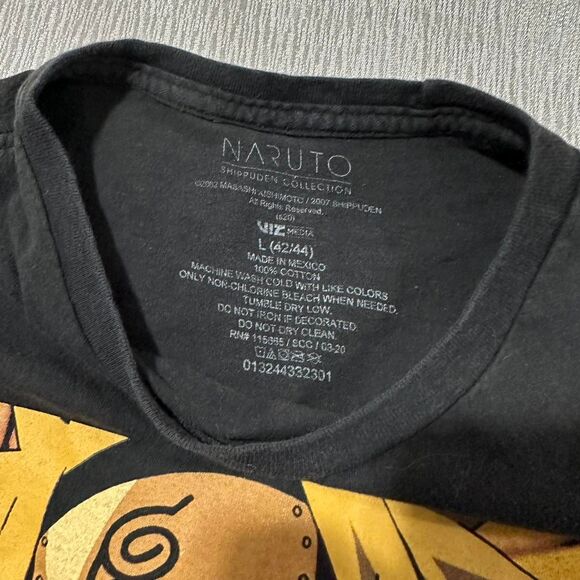 Black Naruto Uzumaki anime t-shirt size large - Picture 4 of 6